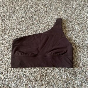 NWT Lululemon Align Asymmetrical Bra *Light Support, A/B Cup Espresso Sz 10